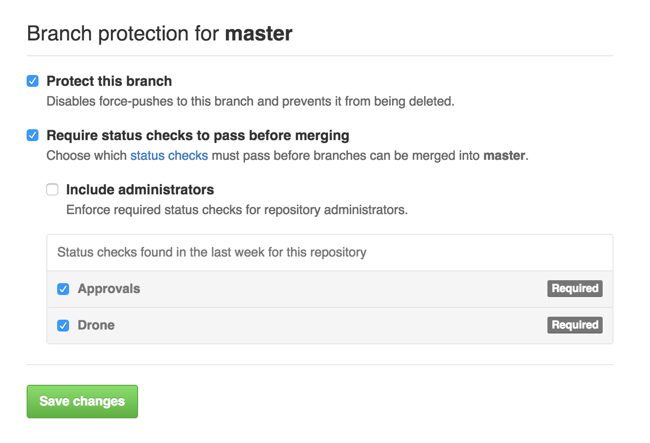 protected branches